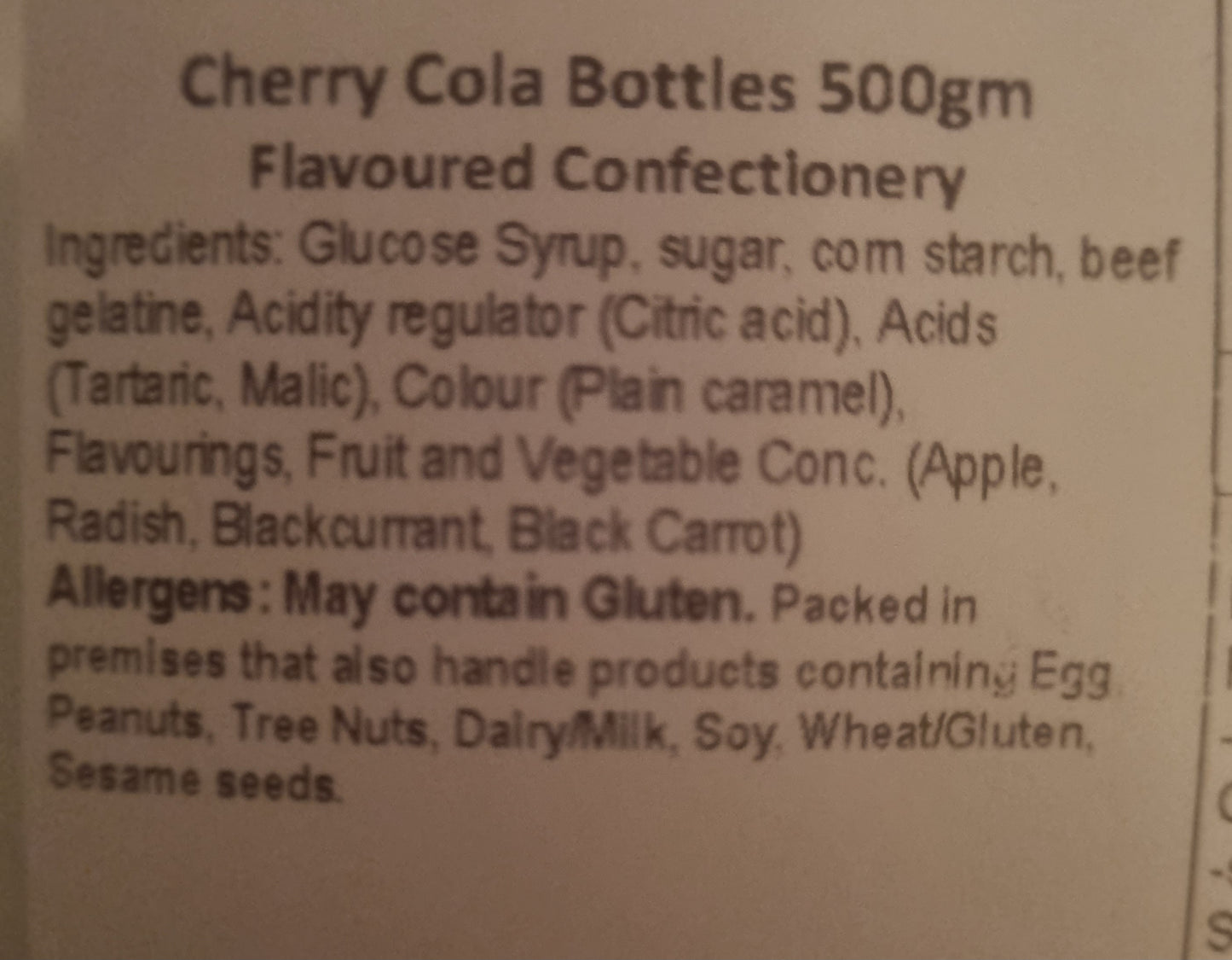 Sour Cherry Cola Bottle